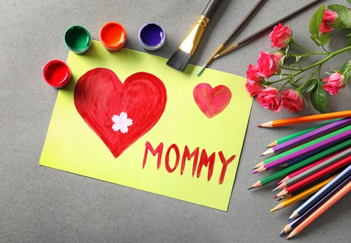 Ręcznie robiona karta z napisem 